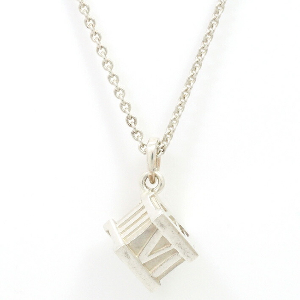 Tiffany Atlas Cube Silver Pendant